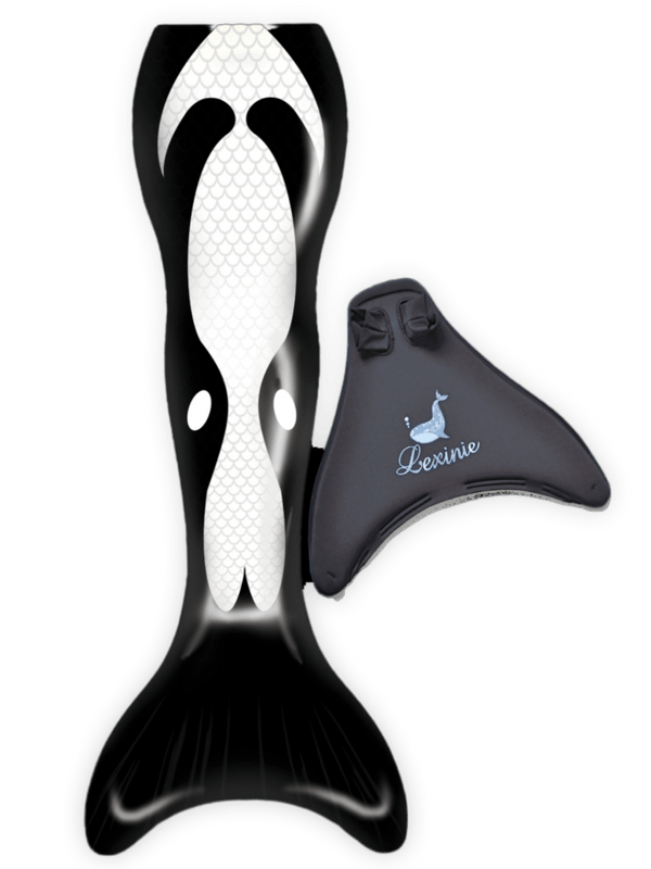 Killer Whale Mermaid Tail Set