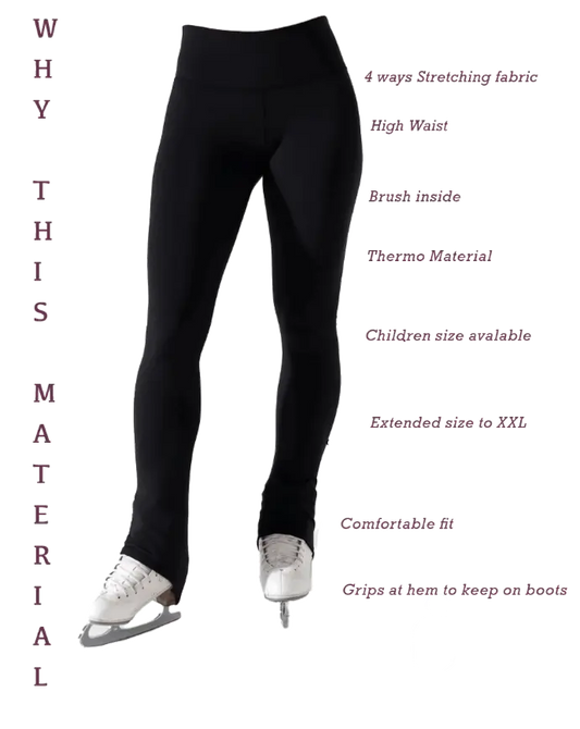 Skating Legging Performance Training Pant for ice skating by Lexinie Sport