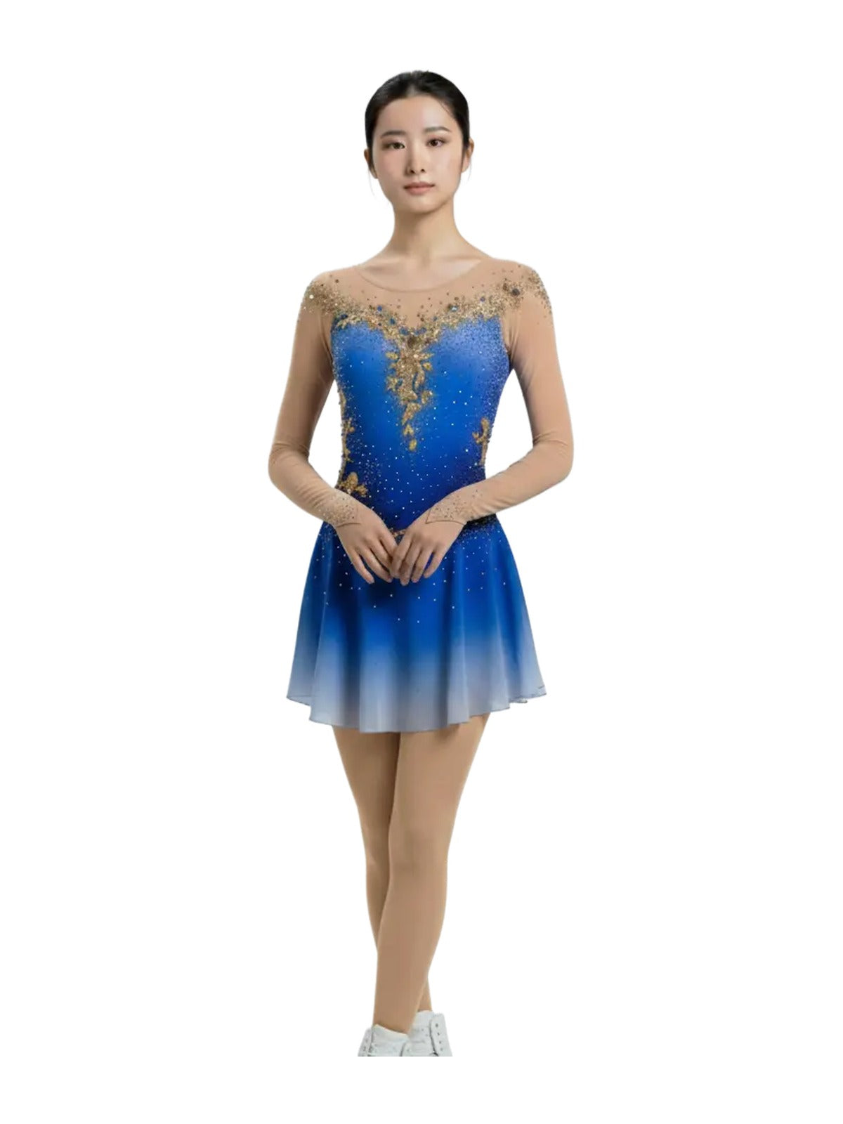 Blue Sky Figure Skating Dress