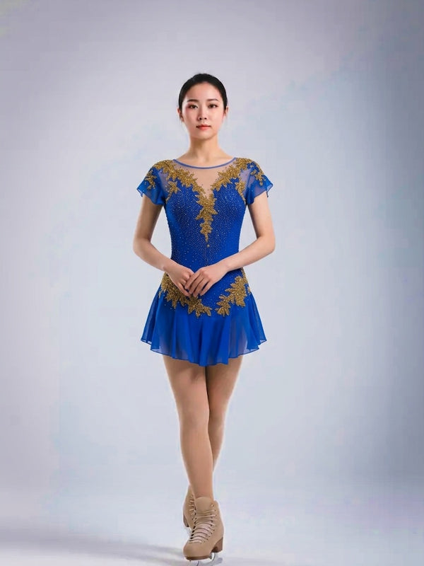 Royal Blue Figure Skating Competition Dress | Custom Design | Lexinie Sport