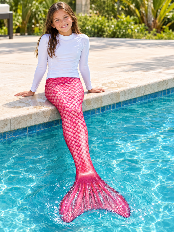 Pink Lotus Mermaid Tail Set