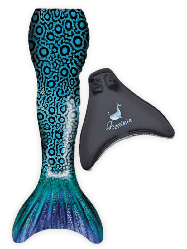 Blue Parrot Mermaid Tail Set