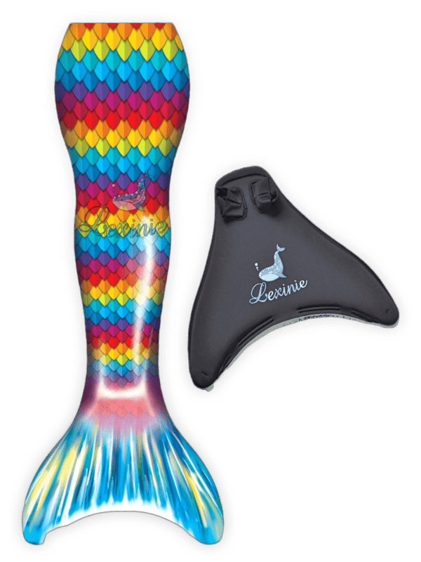Rainbow Raven Mermaid Tail Set